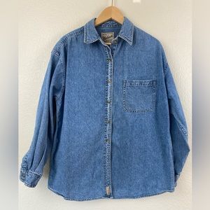 Woolrich Vintage Denim Button Down Women’s Size Medium